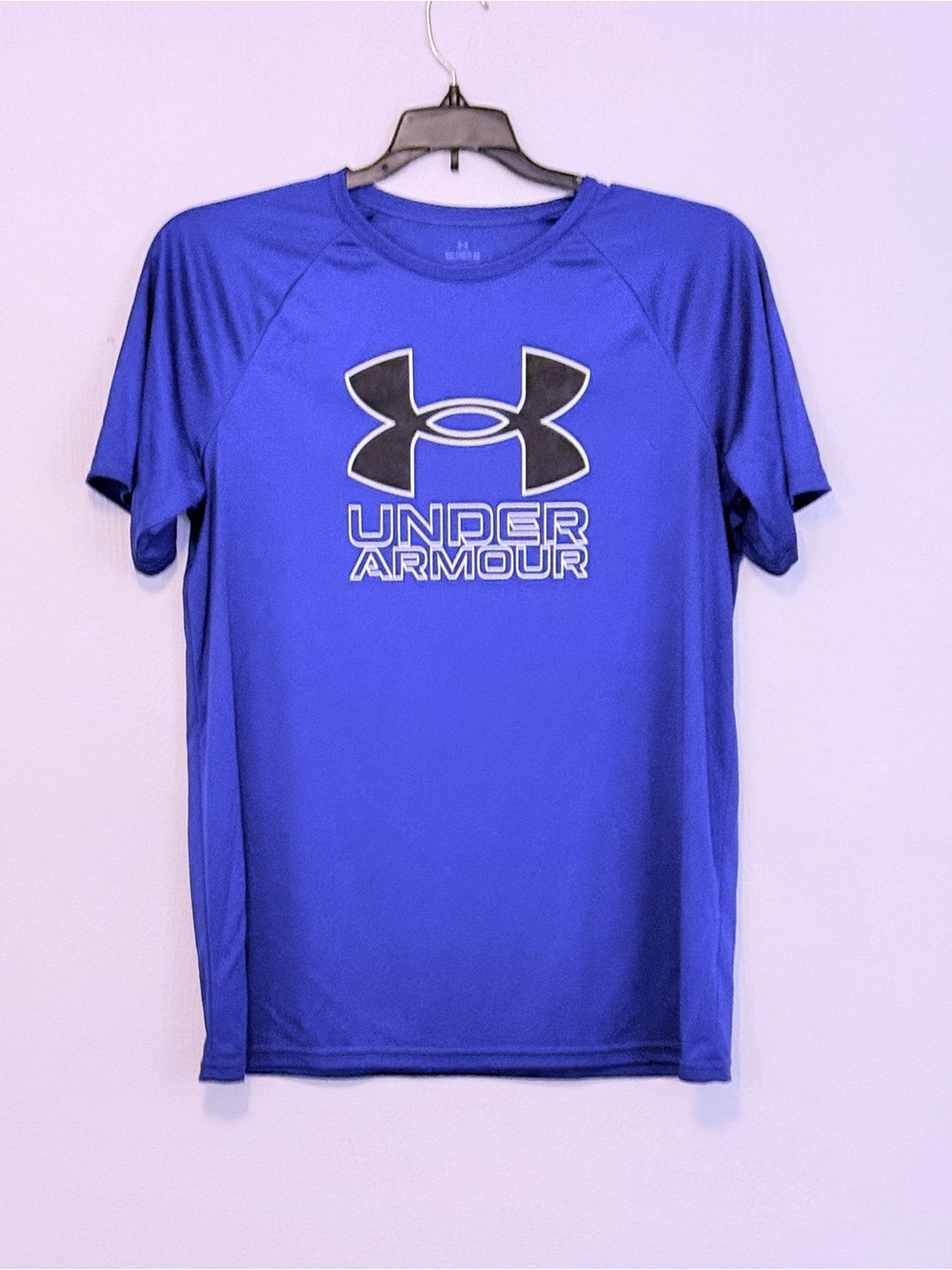 Under Armour Youth Bold Blue HeatGear Performance Tee with Logo